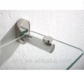 New design bathroom wall fitting accessories glass shelf with metal base 1205